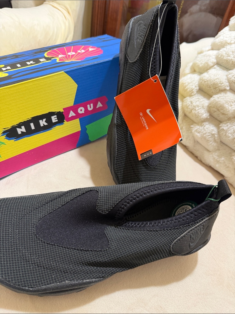 Nike Black Aqua Slip-On Water Loafers